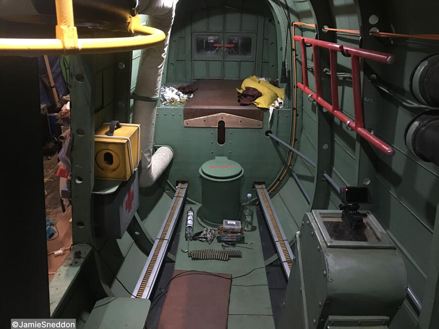 Goodtime Charlie - The rear section of the Lanc is home to many of my props. Including the Elsan toilet &amp; pigeon box.