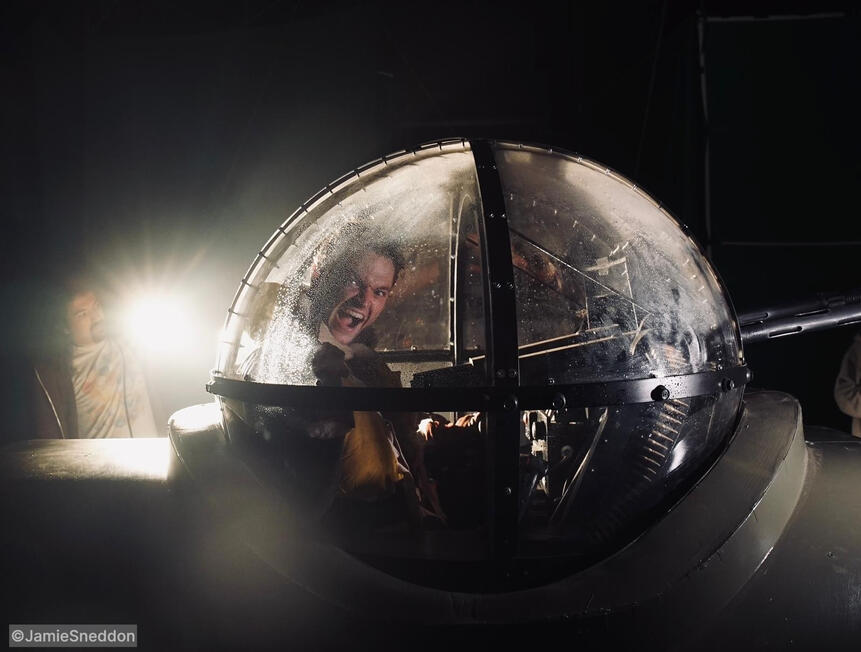 Goodtime Charlie - Free-standing Mid Upper Turret set piece with James Arden in the hot-seat